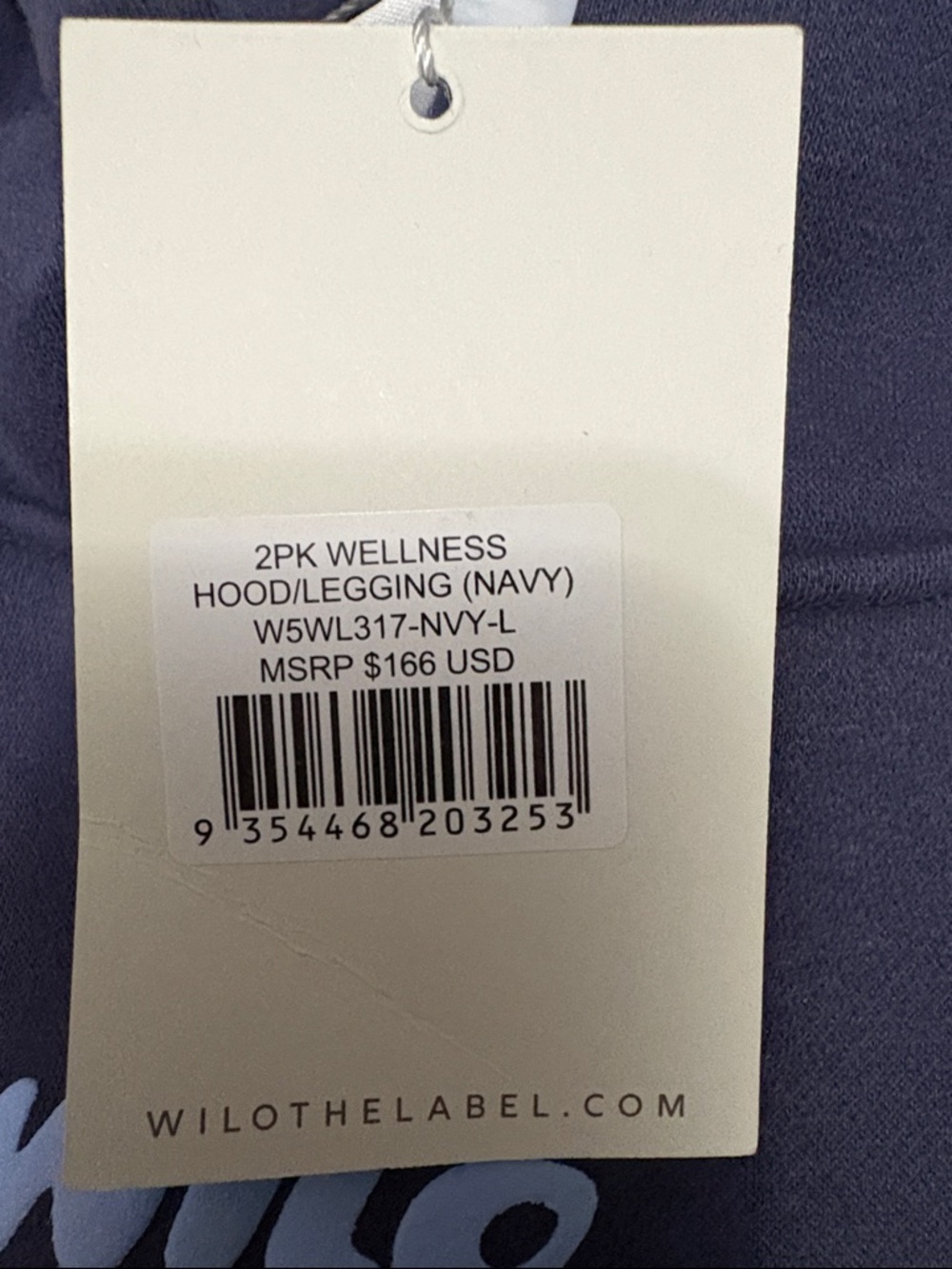 Wilo Navy Logo Hoodie - Women's Sweatshirt and leggings - Picture 4 of 4